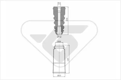 Пылезащитный комплект HUTCHINSON KP106