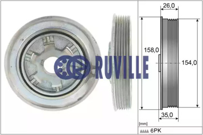 Ременный шкив RUVILLE 515917