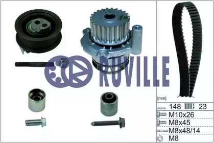 Комплект водяного насоса / зубчатого ремня RUVILLE 56368701