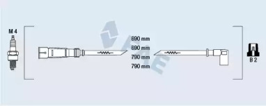 Комплект электропроводки FAE 85400