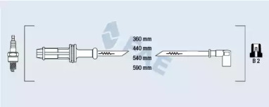 Комплект электропроводки FAE 85600