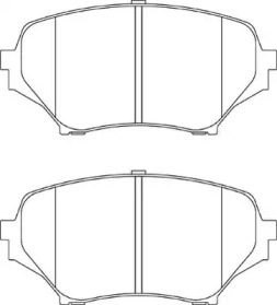 Комплект тормозных колодок NECTO FD7245A