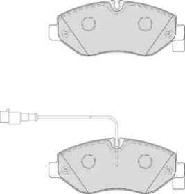 Комплект тормозных колодок NECTO FD7345V