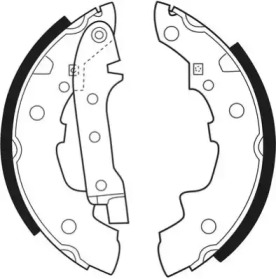 Комлект тормозных накладок NECTO N1039