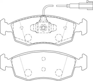 Комплект тормозных колодок NECTO FD7512A