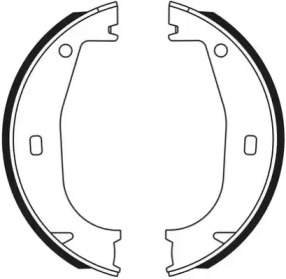 Комлект тормозных накладок NECTO N1544