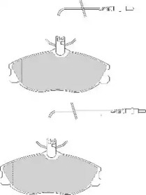 Комплект тормозных колодок NECTO FD6657A