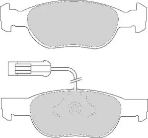 Комплект тормозных колодок NECTO FD6643A