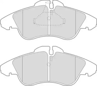 Комплект тормозных колодок NECTO FD6675A