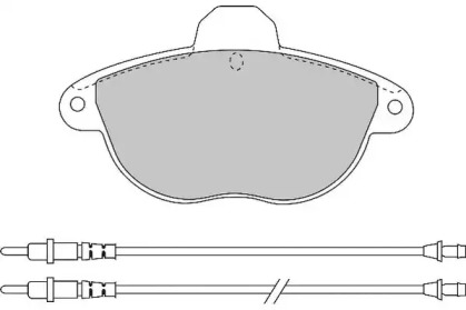 Комплект тормозных колодок NECTO FD6647A