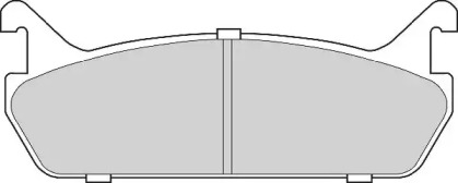 Комплект тормозных колодок NECTO FD6694A