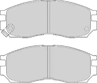 Комплект тормозных колодок NECTO FD6574A