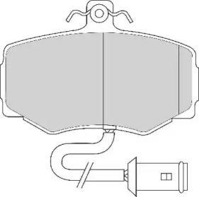 Комплект тормозных колодок NECTO FD6561A