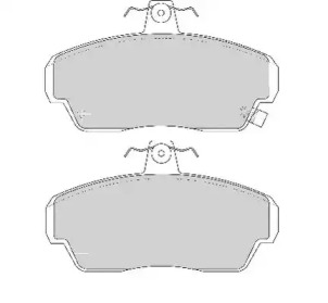 Комплект тормозных колодок NECTO FD6536A