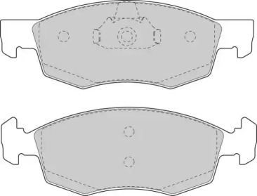 Комплект тормозных колодок NECTO FD6846A