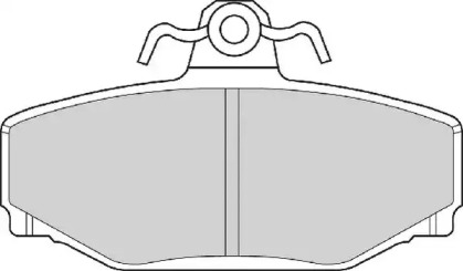 Комплект тормозных колодок NECTO FD6716A