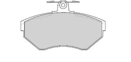 Комплект тормозных колодок NECTO FD6777A