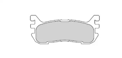 Комплект тормозных колодок NECTO FD6750A