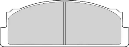 Комплект тормозных колодок NECTO FD604A