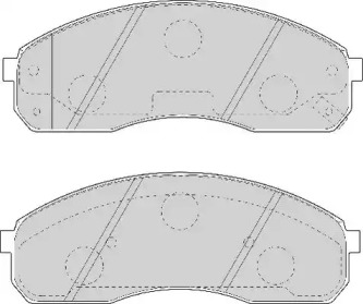 Комплект тормозных колодок NECTO FD7047A