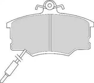 Комплект тормозных колодок NECTO FD2410A