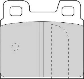 Комплект тормозных колодок NECTO FD4077A