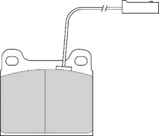 Комплект тормозных колодок NECTO FD6467A