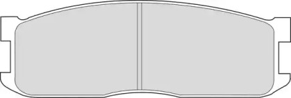 Комплект тормозных колодок NECTO FD6462V