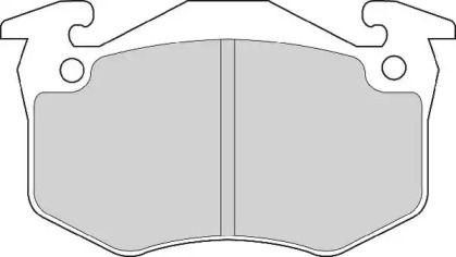 Комплект тормозных колодок NECTO FD6442A