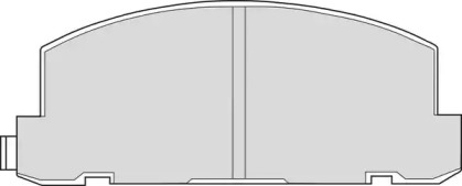 Комплект тормозных колодок NECTO FD6524V