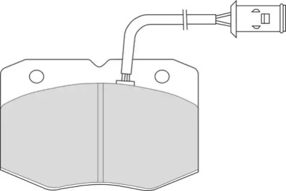 Комплект тормозных колодок NECTO FD6490V