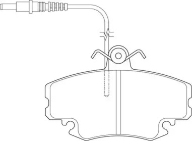 Комплект тормозных колодок NECTO FD6324A