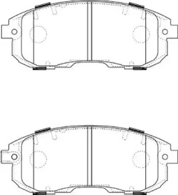 Комплект тормозных колодок NECTO FD7374A