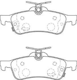 Комплект тормозных колодок NECTO FD7334A