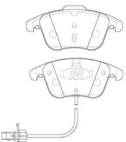 Комплект тормозных колодок NECTO FD7338A