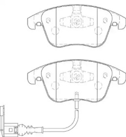 Комплект тормозных колодок NECTO FD7349A