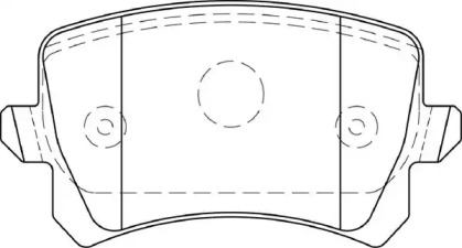 Комплект тормозных колодок NECTO FD7350A