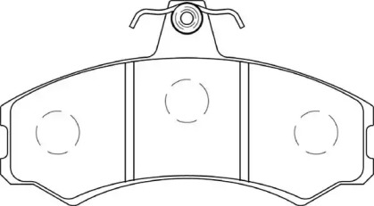 Комплект тормозных колодок NECTO FD7428A