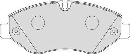 Комплект тормозных колодок NECTO FD7328V