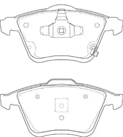 Комплект тормозных колодок NECTO FD7385A