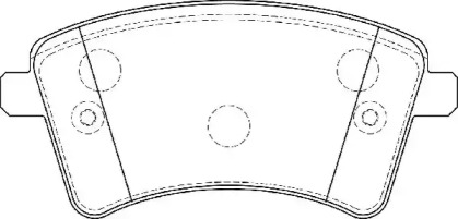 Комплект тормозных колодок NECTO FD7396A