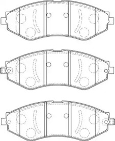 Комплект тормозных колодок NECTO FD7255A