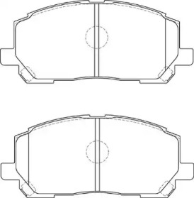 Комплект тормозных колодок NECTO FD7259A