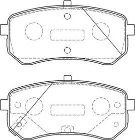 Комплект тормозных колодок NECTO FD7251A