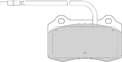 Комплект тормозных колодок NECTO FD6872A