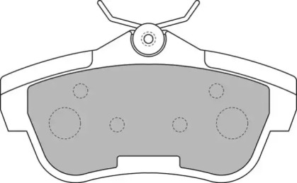 Комплект тормозных колодок NECTO FD7313V