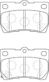 Комплект тормозных колодок NECTO FD7321A