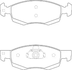 Комплект тормозных колодок NECTO FD7327A