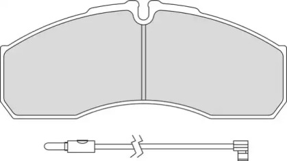 Комплект тормозных колодок NECTO FD7300V