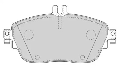 Комплект тормозных колодок NECTO FD7567A